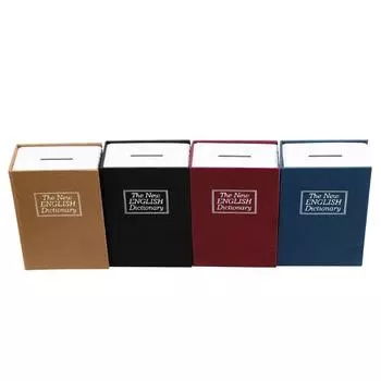 Словарь Монета Копилки Книга Со Скрытым Секретным Замком Безопасности красный