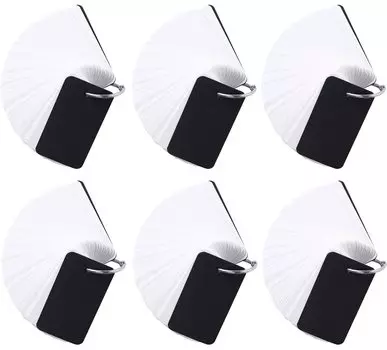 Словарный запас Карточки для запоминания Большие 600 листов Карточки со словами Кольцо Английский язык Книга для запоминания для средней школы (черный)