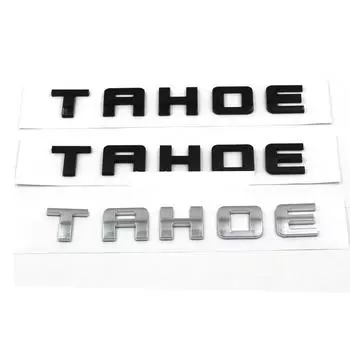 Слово TAHOE ABS Автомобильные индивидуальные таблички 3D Буквы Надпись Эмблема Наклейка чёрный