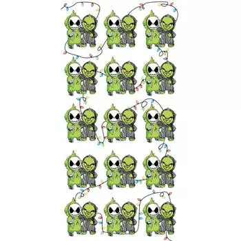 Сложенная рождественская упаковочная бумага, забавная мультяшная праздничная упаковочная бумага, рождественская художественная бумага для самостоятельного изготовления упаковки подарков на день рождения, новый год, декор One Size