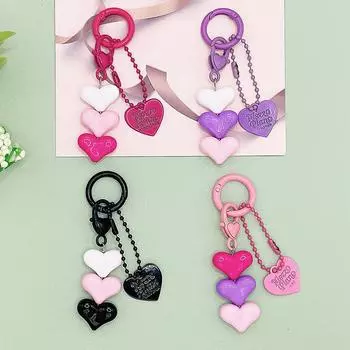 Сложенный брелок для ключей Love Girl Headphone Box Подвеска для рюкзака Аксессуары для ключей Подарок для мобильного телефона Подвеска Love Car Keychain Cute синий