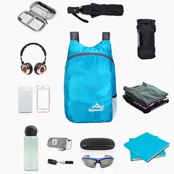 Сложенный легкий рюкзак для путешествий на открытом воздухе, сумка-рюкзак для мужчин и женщин, 15 л, модные рюкзаки большой емкости серый