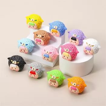 Случайная Милая Маленькая Монстр Сестричка Фигурки Кукольные Машинки Украшения Домашнего Рабочего Стола Игрушки Кукольного Домика Аксессуары Для Сделай Сам Подарки