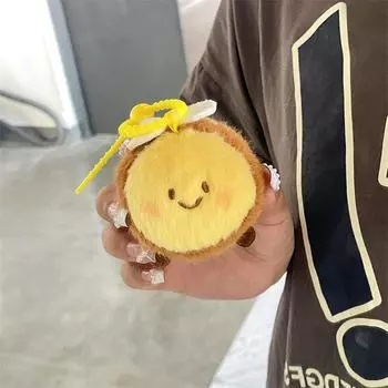 Случайная Милая Пчела Плюшевая Кукла Брелок Подвеска Сумка Подвесные Украшения Медоносная Пчела Мини Мягкая Забавная Игрушка Аксессуары Для Пары Подарок