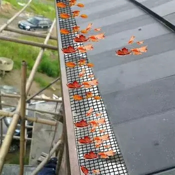 Случайно нарезанная сетка для водостока, защитный фильтр для водостока, простая установка экрана для водостока на крыше 18cmx8m