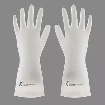 Случайно отправленные нитриловые резиновые перчатки для мытья посуды: прочные, нескользящие, утолщенные перчатки для уборки кухни. Large