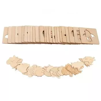 Случайные 20 шт. Детские деревянные игрушки для рисования DIY трафареты для рисования шаблоны ремесленные игрушки головоломки развивающие игрушки для детей подарки One Size хаки