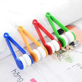 Случайные очки, специальный очиститель для удобства, сверхтонкое волокно, сверхчистая мощность, портативный очиститель для очков с кольцом для ключей