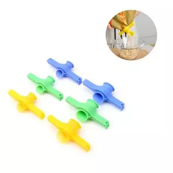 Случайные уплотнительные зажимы для пакетов с пищевыми продуктами, разметка с выпускным соплом, уплотнительные зажимы, инструменты для пакетов для приправ