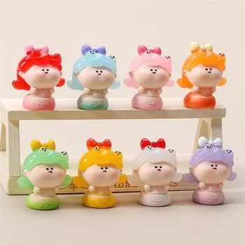 Случайный 1 мультфильм милый светящийся змея год Лилит кукла игрушечная машинка украшение домашний настольный декор кукольный домик реквизит сделай сам аксессуар подарок