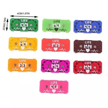 Случайный 41X20X9Mm Трекер Ран 00-99 1 Трекер Не Требует Покраски Трекер Жизни Настольная Игра Счетчик