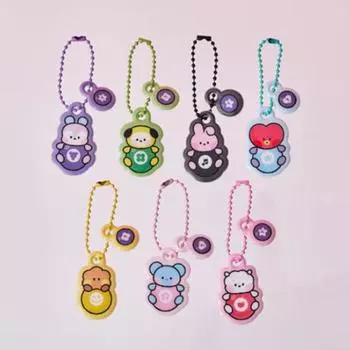 Случайный брелок из ПВХ BT21 Minini Lucky Gacha из ПВХ 1 Randomly
