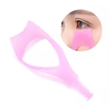 Случайный цвет, хрустальная тушь для ресниц, щиток, 3-в-1, расческа для ресниц, шаблон, аппликатор, инструмент, кисть для макияжа