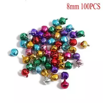 Случайный смешанный размер цвета милый колокольчик для DIY рождественской вечеринки декоративные аксессуары 8mm