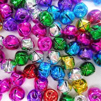 Случайный смешанный размер цвета милый колокольчик для DIY рождественской вечеринки декоративные аксессуары 8mm