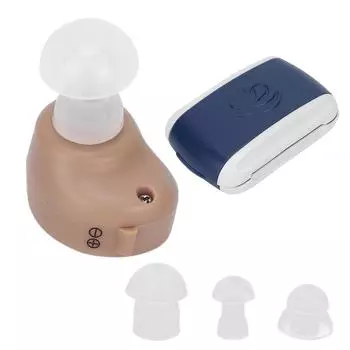 Слуховой аппарат для пожилых людей, шумоподавление, мягкий силиконовый усилитель речи, звук в ушах