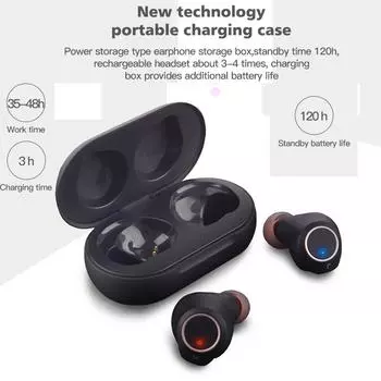 Слуховой аппарат GM, перезаряжаемый усилитель звука, мини-цифровой невидимый голосовой аппарат для глухих пожилых людей, наушники с сенсорным управлением чёрный