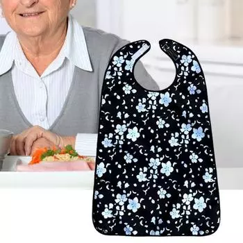 Слюна Полотенце Складной Защитный Полиэстер Универсальный Вишневый Узор Пожилой Нагрудник для Семьи D