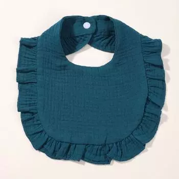 Слюнявчики для новорожденных, детские отрыжки, детские вещи, кормление, бандана для слюны, слюнявчик, полотенце для слюны, детский с рюшами, однотонный, слюнявчик, детские аксессуары One Size