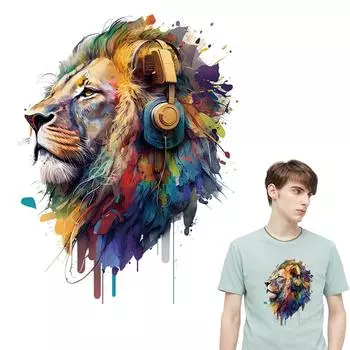 Слушайте, львы, термопереносная одежда, термопресс, аппликация, полосатые джинсы, аксессуары «сделай сам», наклейка, модные нашивки для одежды
