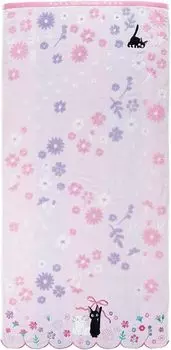 Служба доставки полотенец для ванной Marushin Ghibli, большой размер, хлопковые банные принадлежности, подарок на день рождения, Flower Lane 1005040000 Kiki s 100%