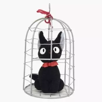Служба доставки Studio Ghibli Kiki s Osumashi Jiji Basket S, плюшевая игрушка, высота 20 см