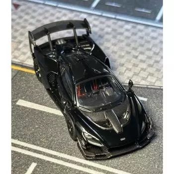 СМ 1:64 Black Senna GTR Racing Sports Модель литой металлической машины Новая коллекция