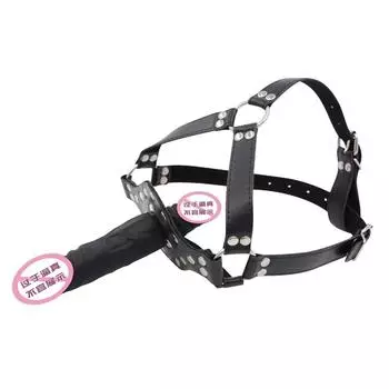 SM Конская сбруя Тип Силиконовый Двойной Головной Дилдо Шарик Кляп Головной Убор Глубокая глотка Практика Рот Шарик Пара Сексуальный Секс Продукт