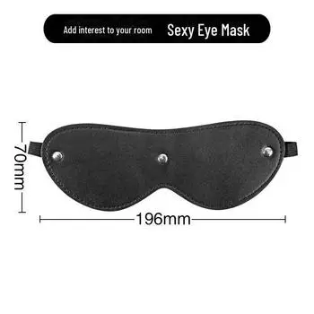 SM кожаная маска для глаз с заклепками для парных ролевых игр three nails without plush