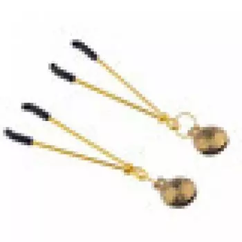 SM Металл Товары для взрослых Секс-игрушки Серебряный Зажим для сосков Золотой V-образный зажим Колокольчик с головой тигра Зажим для сосков Mimilohad Gold V Clip+Tiger Head Be