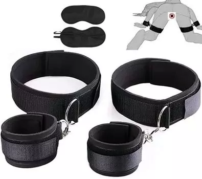 SM нога нога глаз бедро нога для фиксации товары для взрослых игрушки, М-образное разведение, наручники, манжеты, маска, повязка на глаза, фиксаторы, фиксаторы, бондаж,