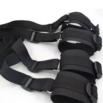 SM сдержанность под кроватью для взрослых секс-игрушка пара игра ремень бондаж набор наручники секс запястья манжеты на лодыжке None