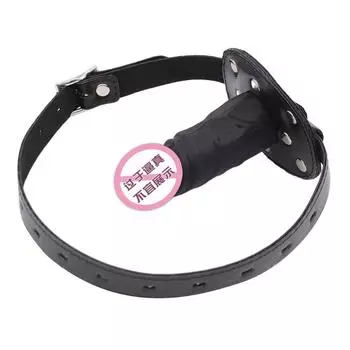 SM Силиконовые дилдо Шариковый кляп Глубокая глотка Пенис Рот Шарик Сексуальная секс-игрушка Взрослые секс-товары Женский раб Связывание Обучение Black5.5cm