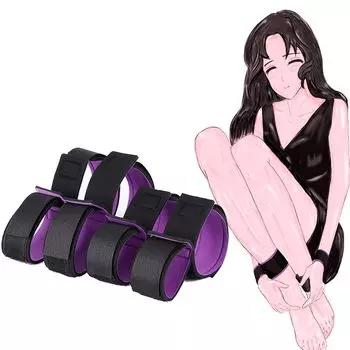 SM SM Spread Restraint Leg Both Leg Thigh Sex Adult Adult Toys of 4 Shackles [Manfukuya] Goods, Belt, Shackles, M-shaped Legs, Device, Shackles,