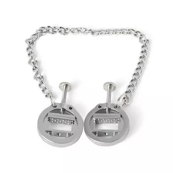 SM зажим для сосков с цепочкой, пирсинг, зажимы для сосков из металлического сплава для взрослых 18+, игры, секс для женщин, БДСМ-игрушки NC06