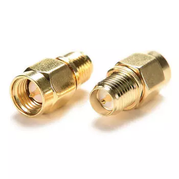 Sma Male Plug To Rp-Sma Female Both Male Center Straight Rf Connector Adapter