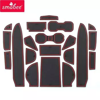 Smabee автомобильный противоскользящий коврик для ворот Volvo XC40 2019 2020 Аксессуары для интерьера Подстаканники Нескользящие коврики Наклейка на автомобиль Подстаканник