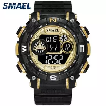 SMAEL цифровые часы мужские наручные часы с датой водостойкий хронограф часы для бега Montres Femmes спортивные часы розовый/чёрный