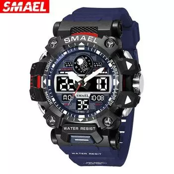 [SMAEL] крутые многофункциональные электронные часы с подсветкой для улицы