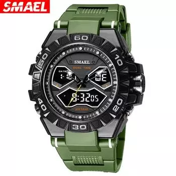 SMAEL лучший бренд мужские кварцевые часы 5ATM водонепроницаемые спортивные военные наручные часы кварцевые часы-браслет для мужчин часы Relogio Masculino 8070 NO Package красный