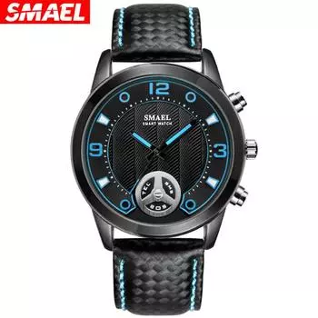 SMAEL Мужские часы Цифровые новые часы из сплава с большим циферблатом Модные часы с функцией Часы Мужские спортивные водонепроницаемые SL1385 Цифровые часы Роскошные NO Package серебряный
