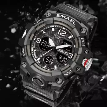 SMAEL Student Electronic Watch Watch Men s Tactical Digital Watch Multi Functional Waterproof Night Light Outdoor