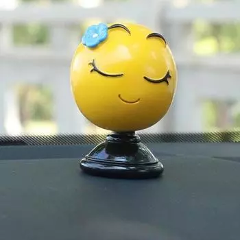 Смайлик Achibee, украшение для автомобиля, реквизит, фигурка для интерьера, гелевая, 1 шт., корейский автомобиль, аксессуары