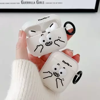 Смайлик мультфильм смайлик 3d матовый силиконовый мягкий чехол для наушников для Apple Airpod 2 3 Pro 1 2nd беспроводной Bluetooth зарядное устройство Conque For Airpods Pro
