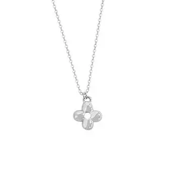 Small and Hollow Out Four Leaf Clover Necklace, Fashionable and Elegant Personality, Neck Chain, Sweater Chain