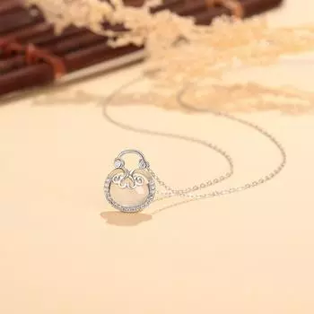 Small and Luxury Ruyi Money Bag Necklace for Women s Birthday Gift Collar Chain