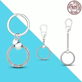 Small and Medium Bag Charm Holder Moments Collection Charm Key Ring Fit Original Chain Charms DIY