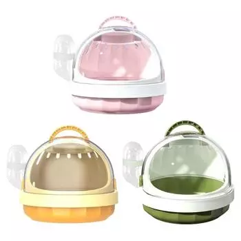 Small Animal Travel Cage Small Pet Ventilable Hamster Hand Carry Box Dropshipping жёлтый