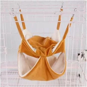 Small Animals Hanging Bed Cage Guinea Hammock Cage Accessories for Chincilla X3UC S жёлтый