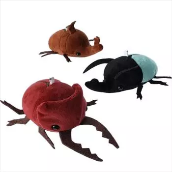 Small Birthday Bag Pendant Insect Plush Keyring Insect Keychain Insect Pendant Beetle Plush Doll красный